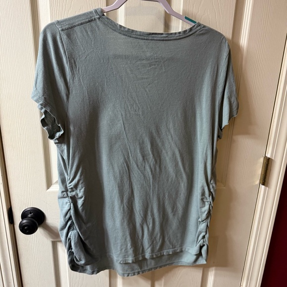 Bundle of 2-Isabel Maternity V-Neck Tees- Light Green XXL & soft Red XL - Picture 3 of 6